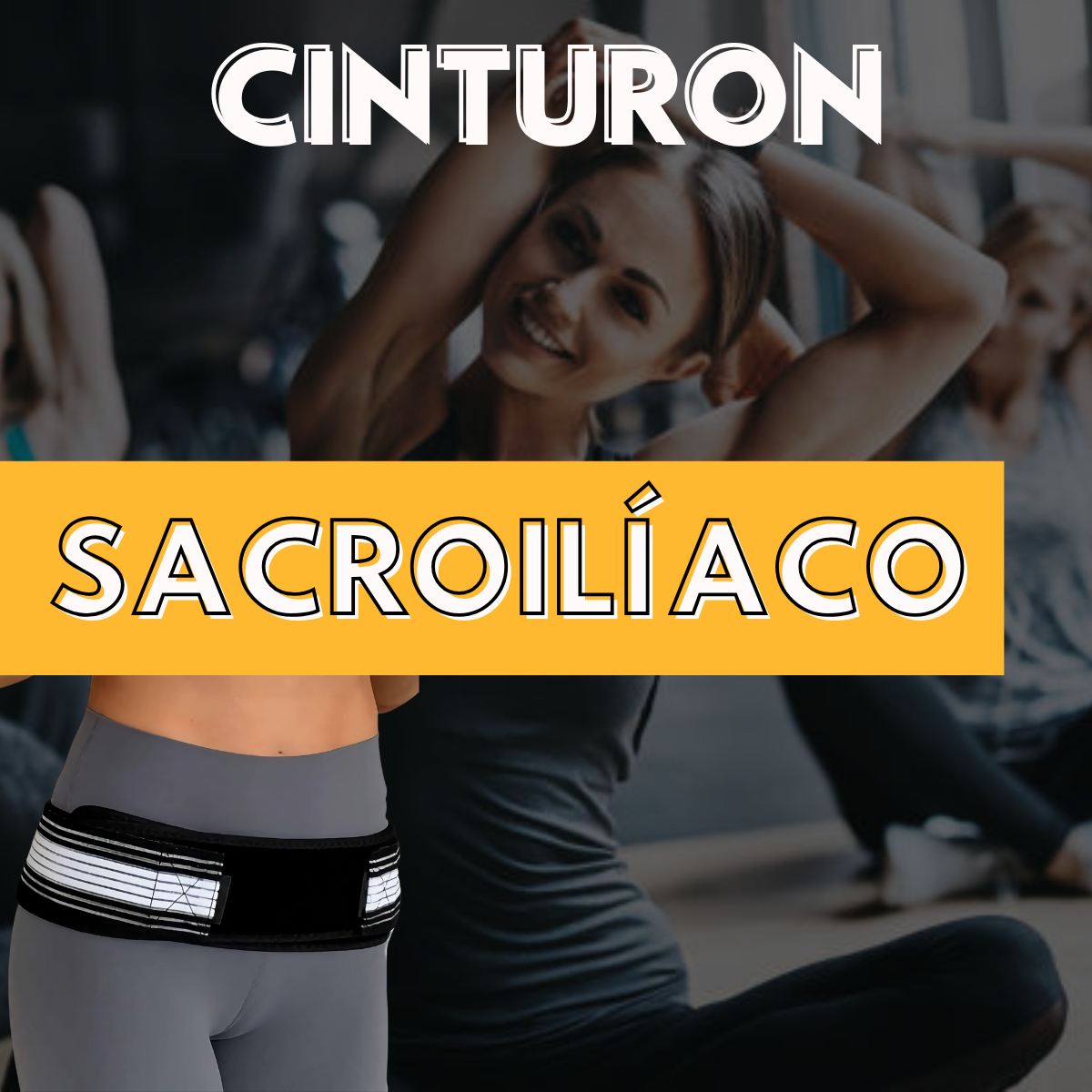 🔥 Adiós al Dolor de Cadera y Espalda con este Cinturón Sacroilíaco 🔥
