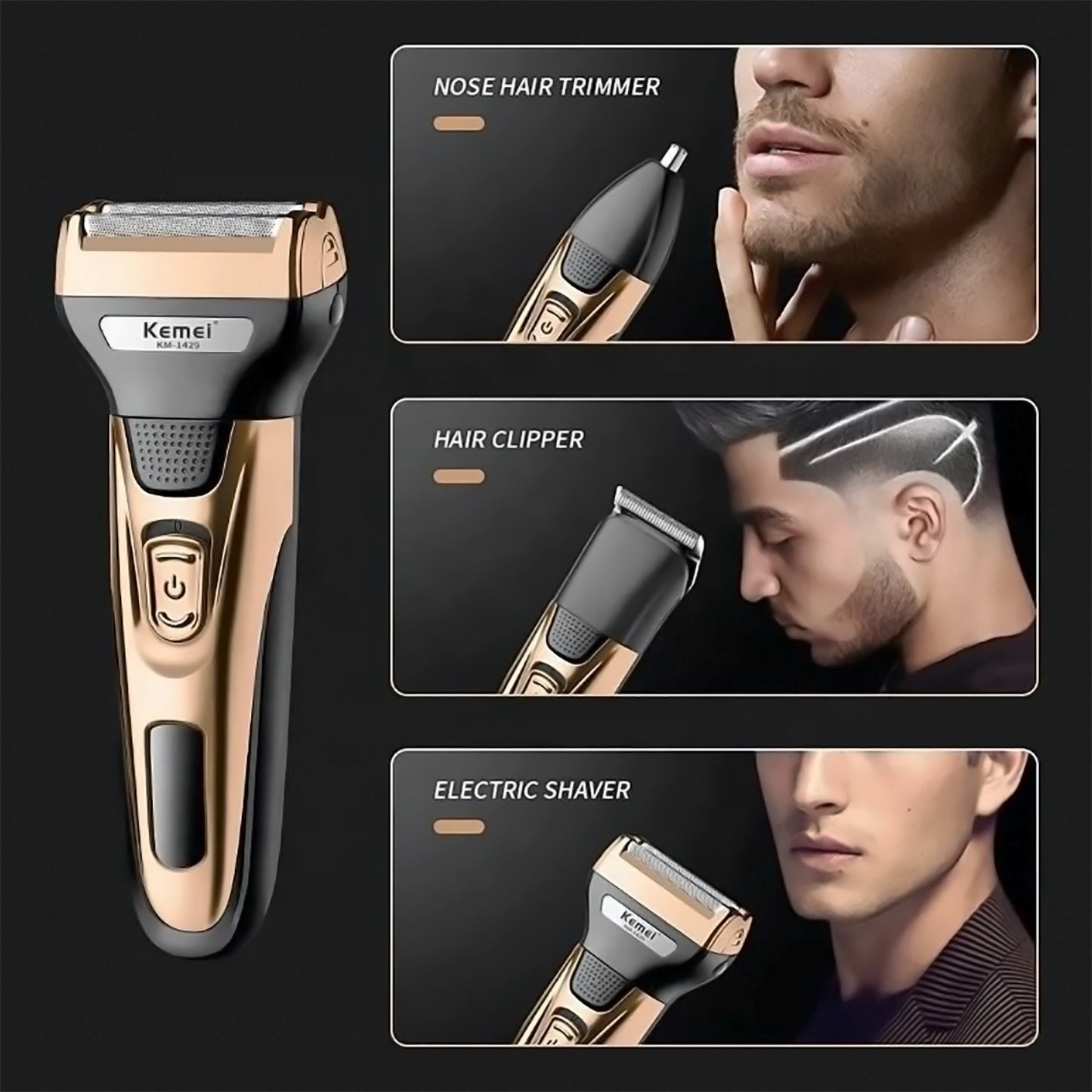 🧔🏻 Barba perfecta, corte limpio y acabado pro – Todo con una sola máquina🧔🏻