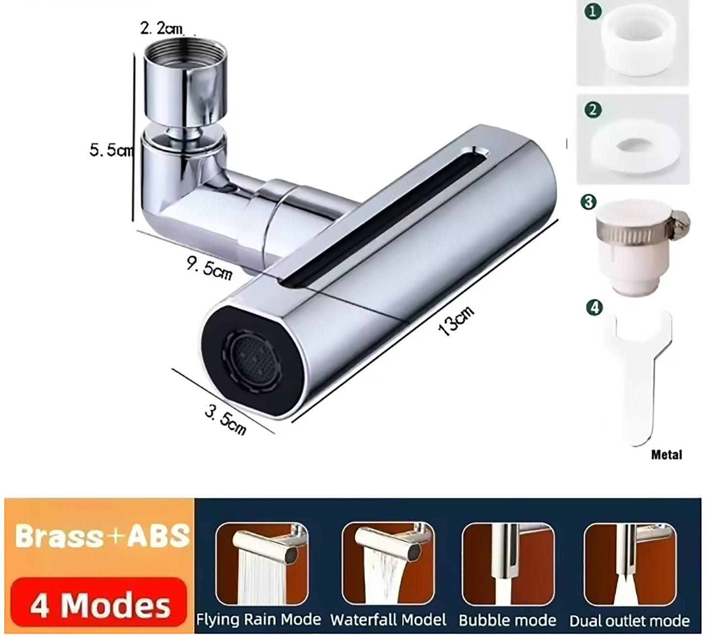 🚿 Transforma tu fregadero con un solo giro – ¡Grifo 4 en 1 con efecto cascada!🚿
